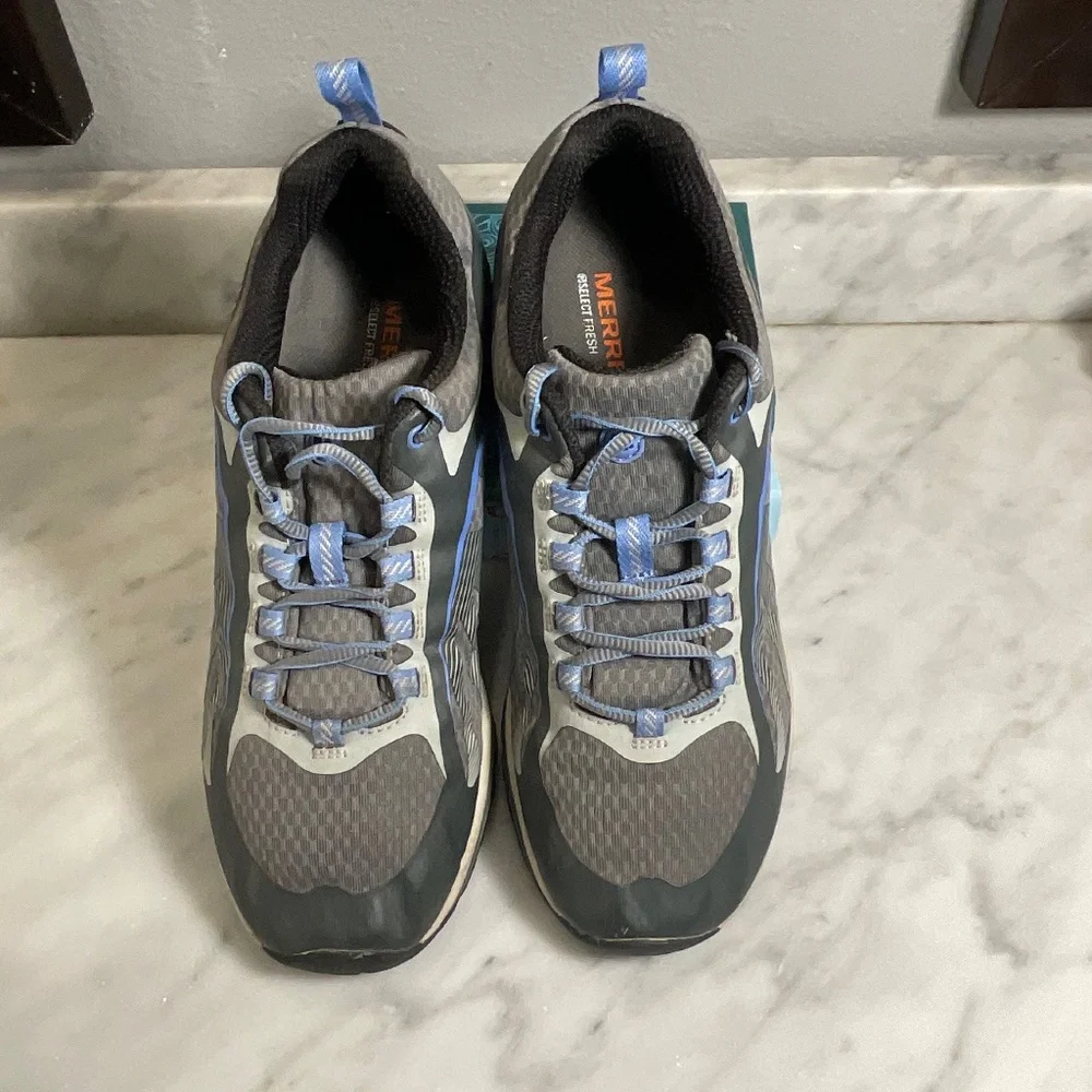 Grey Merrell Select Fresh Vibram Performance Hiking or Trail Sneakers Size 8.5